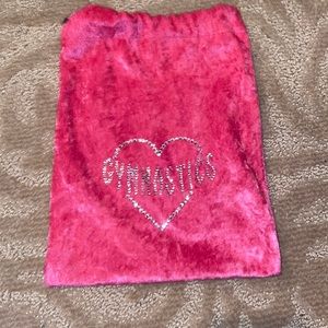 PINK VELVET GYMNASTICS GRIP BAG